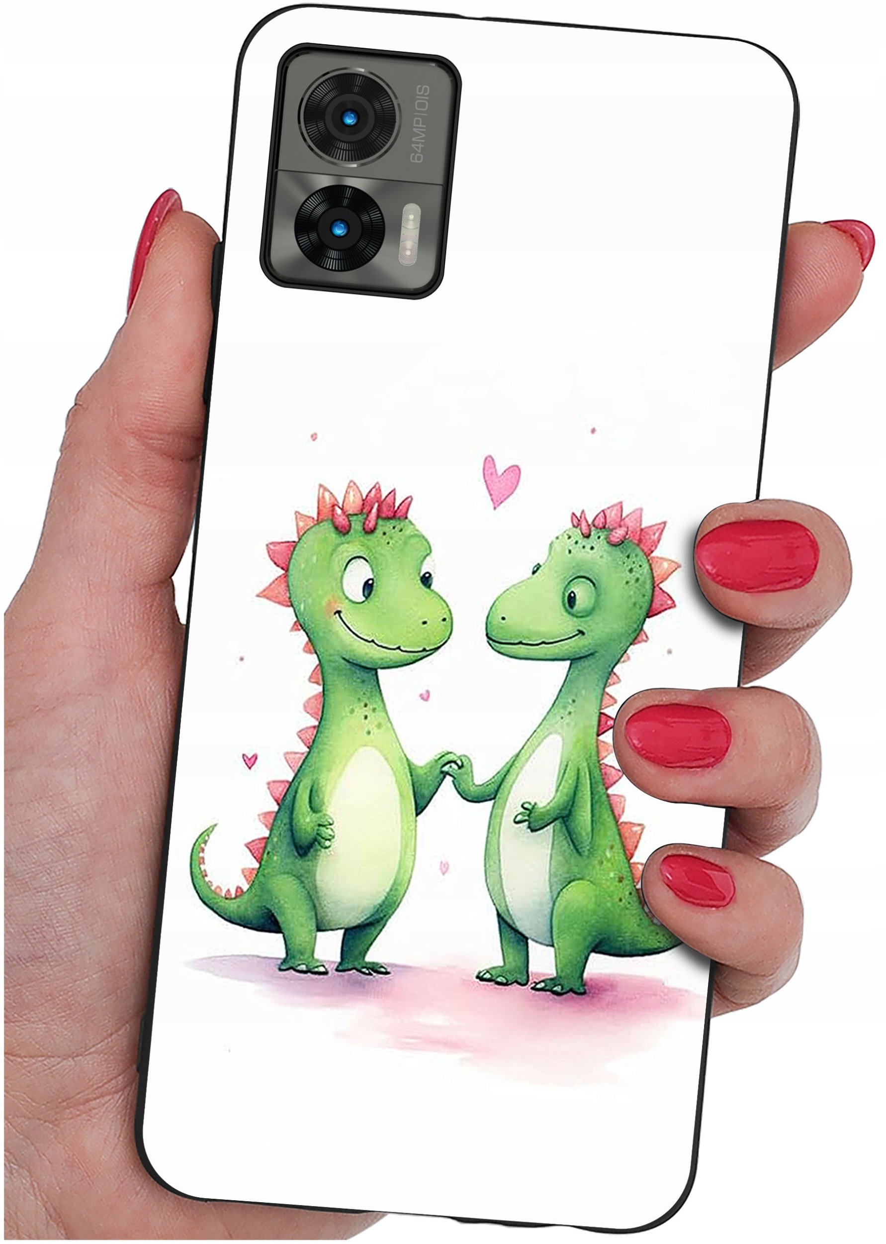 Etui do Motorola Moto Edge 30 Neo WZORY |SILIKONOWE MATT CASE + SZKŁO 9H