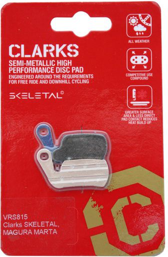 Clarks Okładziny hamulcowe MAGURA (Marta 2002-2008, Marta SL) CLARKS (EXO, Skeletal) pół metaliczne