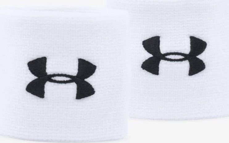 Under Armour Frotki Performance Wristbands białe (1276991-100)