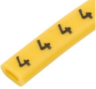 Ergom Oznacznik przewodów OZ-0 / 4 żółty 100szt. (E04ZP-01020100500)