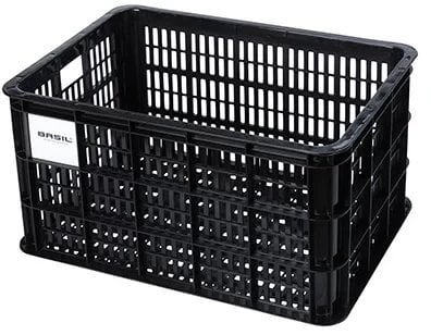 Kosz na kierownicę/bagażnik BASIL BICYCLE CRATE L, 40L, recycled synthetic, black (NEW)