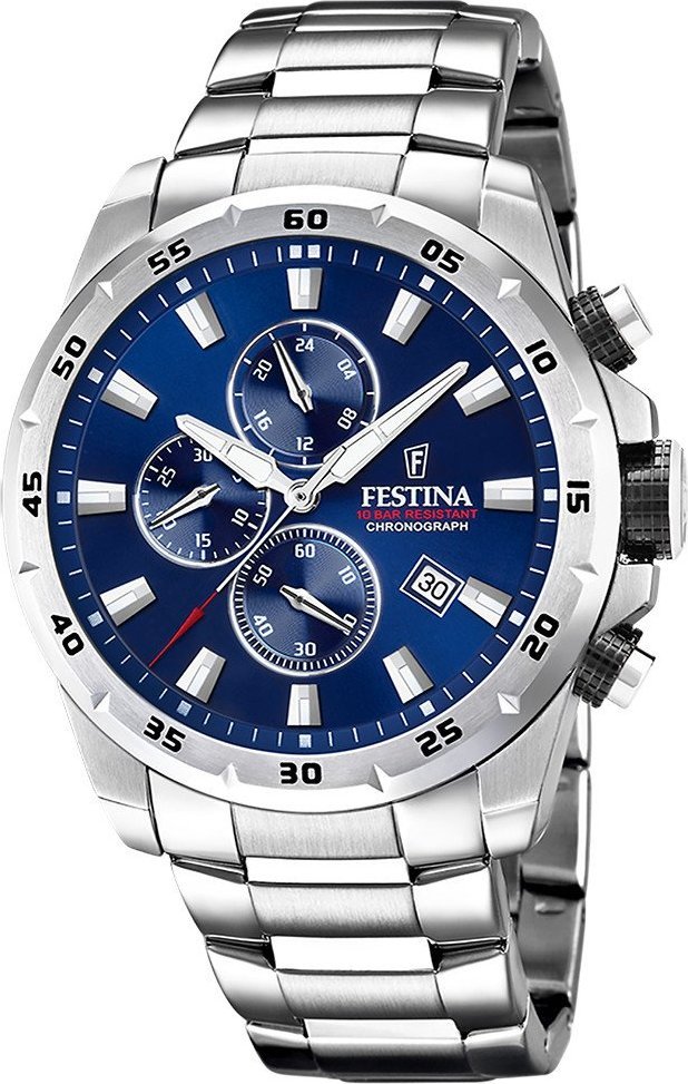 Zegarek Festina Zegarek męski Festina F20463-2 srebrny