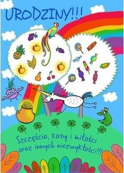 HENRY Karnet B6 Urodziny - Tęcza