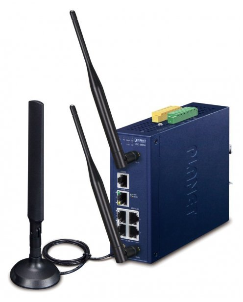 Planet Industrial 5 Port Ge Lorawan Wlan Gateway Lcg 300W Eu Kontroler (Lcg300Weu)