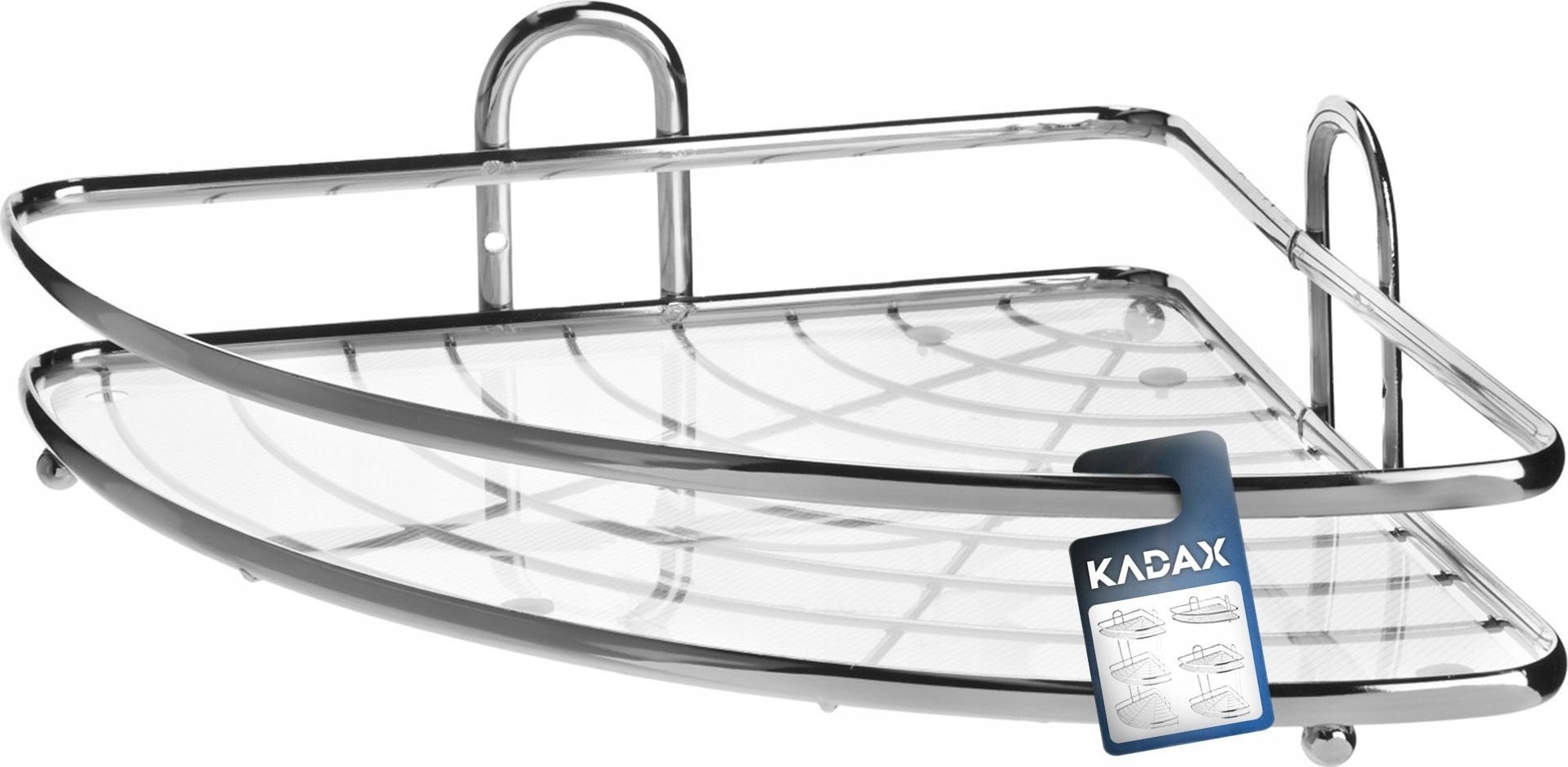 Kadax Półka Łazienkowa Narożna Pod Prysznic 1-Poziomowa