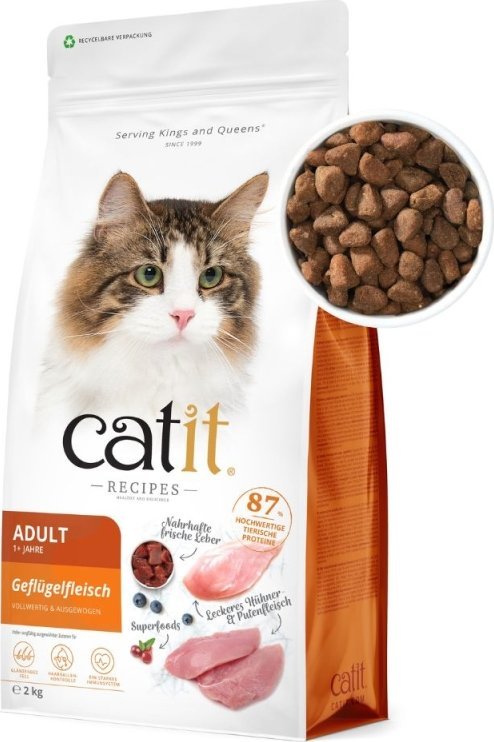 Catit Sucha karma dla kota Catit Recipies Adult Poultry z drobiem 2kg