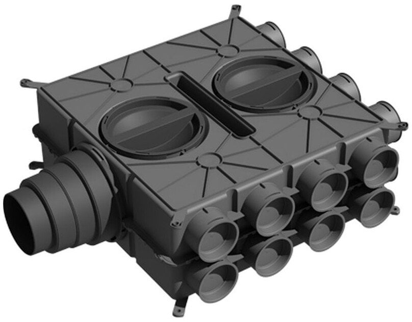 Wolf air distributor DN 125-180 16 nozzles DN75 with 8 caps