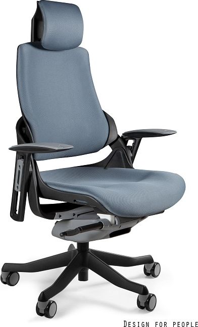 Krzesło biurowe Unique Wau Niebieskie