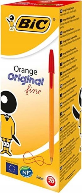Bic Długopis Bic Orange Czerwony 20 Sztuk