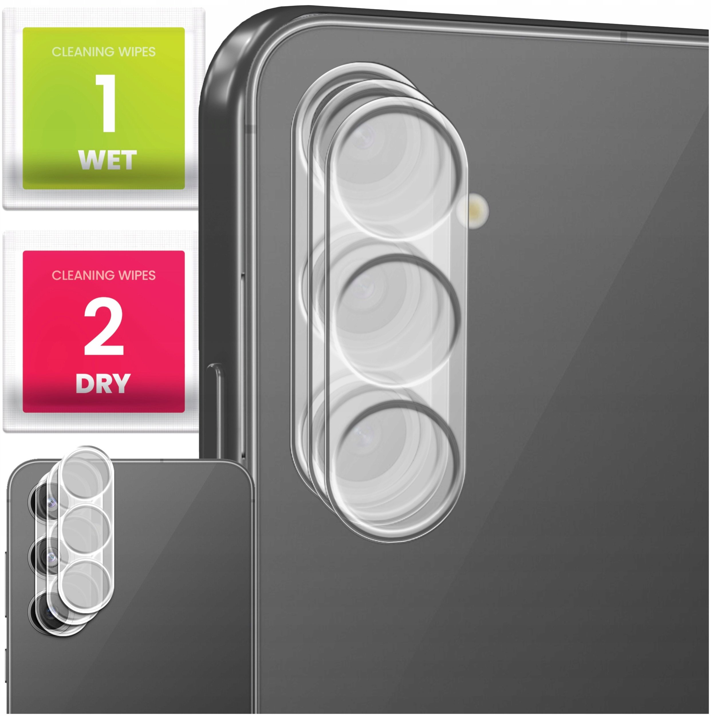 3-PAK Szkło Na Aparat Do Samsung Galaxy S24 FE (Hartowane, Na Obiektyw, 9H)