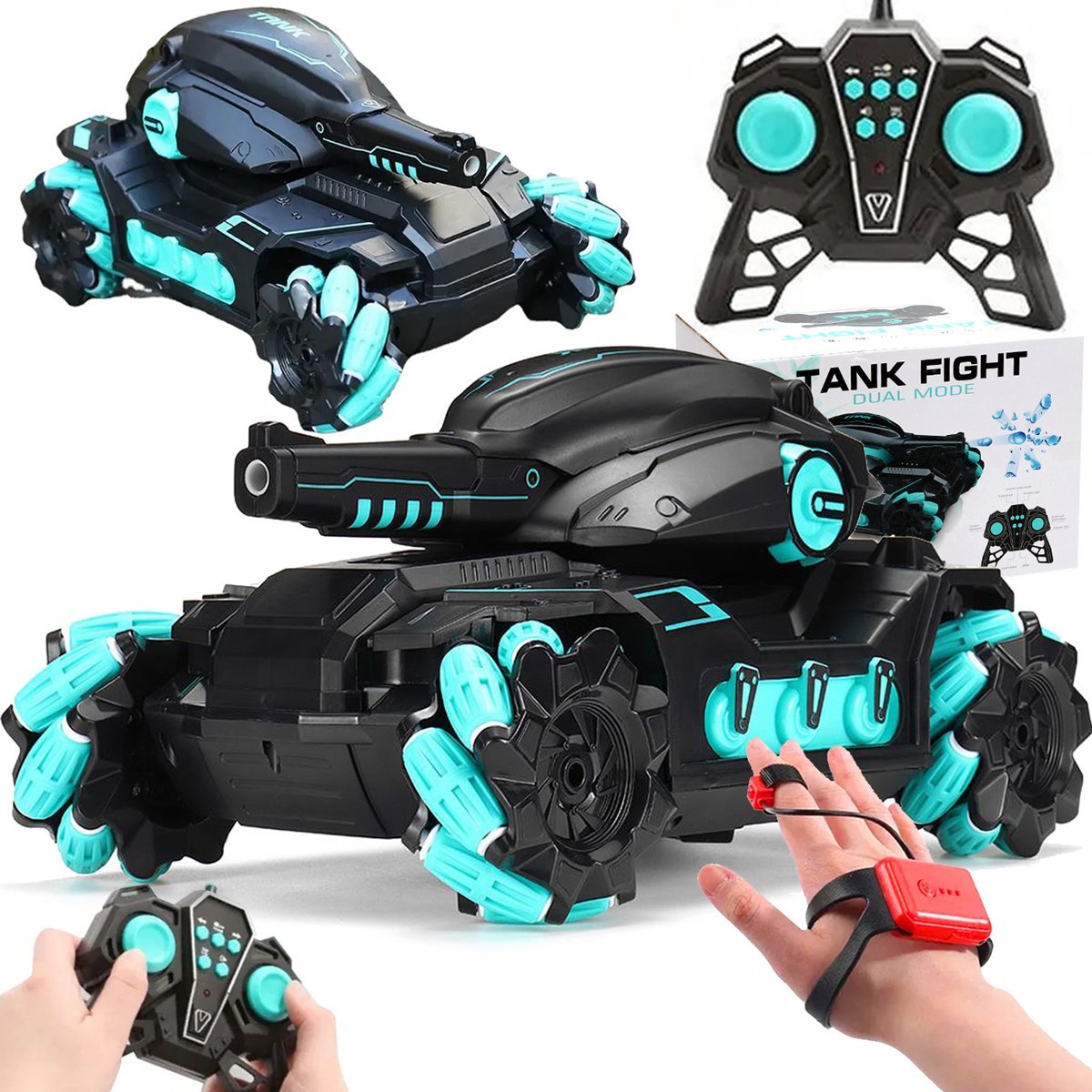 Heckermann Samochód RC czołg zdalnie sterowany Heckermann HD3122 Niebieski