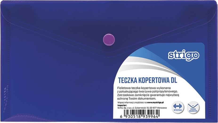 Strigo TECZKA KOPERTOWA STRIGO DL TRANSPARENTNA FIOLETOWA