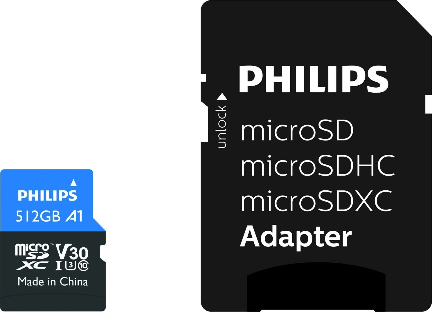 Karta Philips Ultra Pro MicroSDXC 512 GB Class 10 UHS-I/U3 A1 V30 (FM51MP65B/00)