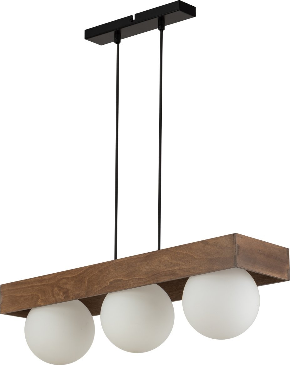 Lampa wisząca Sigma Sigma Bloom 33665 lampa wisząca zwis 3x12W G9 drewniana/biała