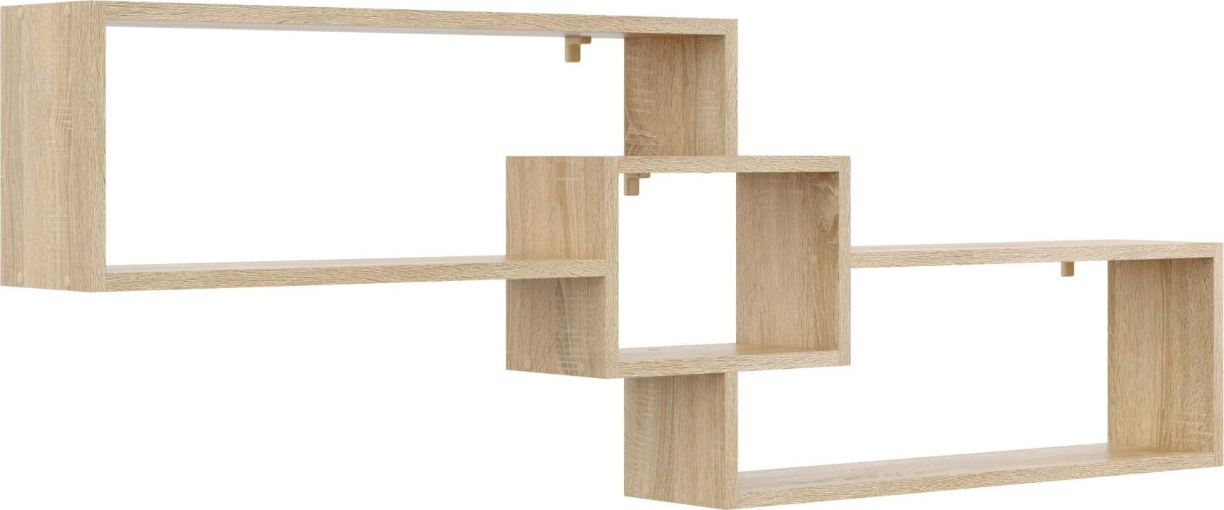 Tyletegotu Półka ścienna na książki, dekoracje, 159x18x54 cm, dąb sonoma, mat