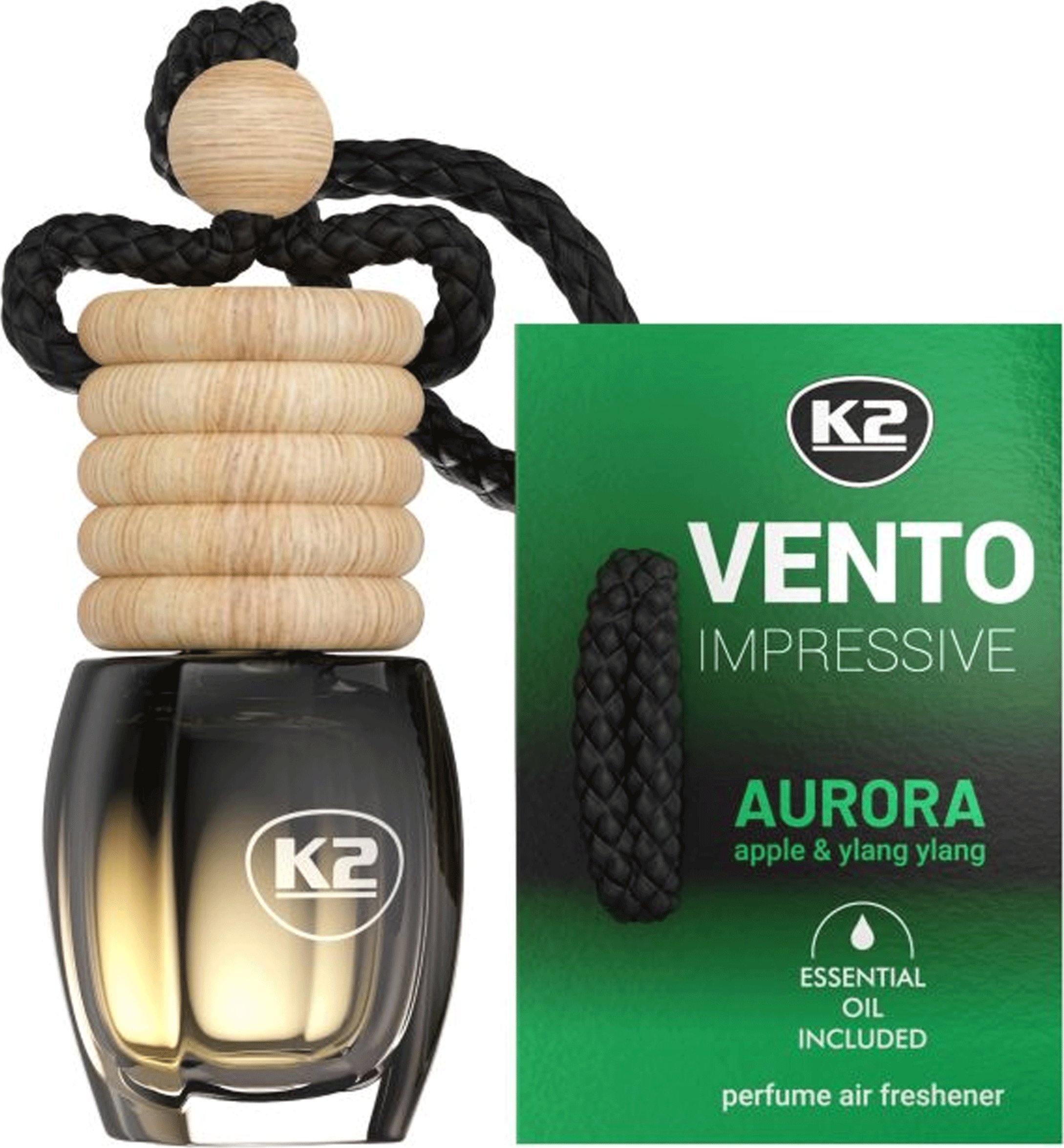 Osram K2 VENTO Solo Impressive AURORA 8ml Zapach Samochodowy Odświeżacz Zawieszka