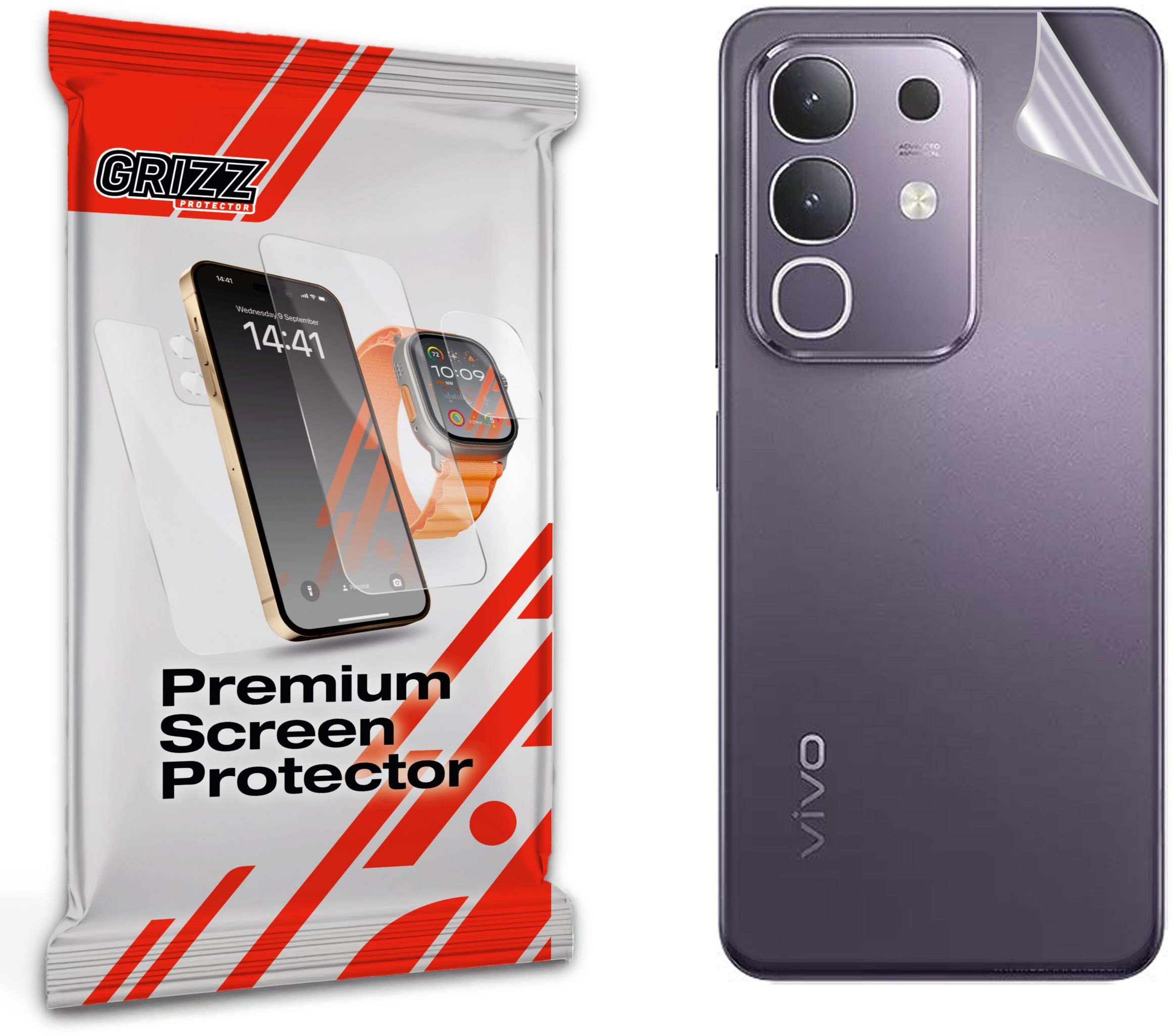 Folia na tył GrizzGlass SatinSkin do Vivo T4x