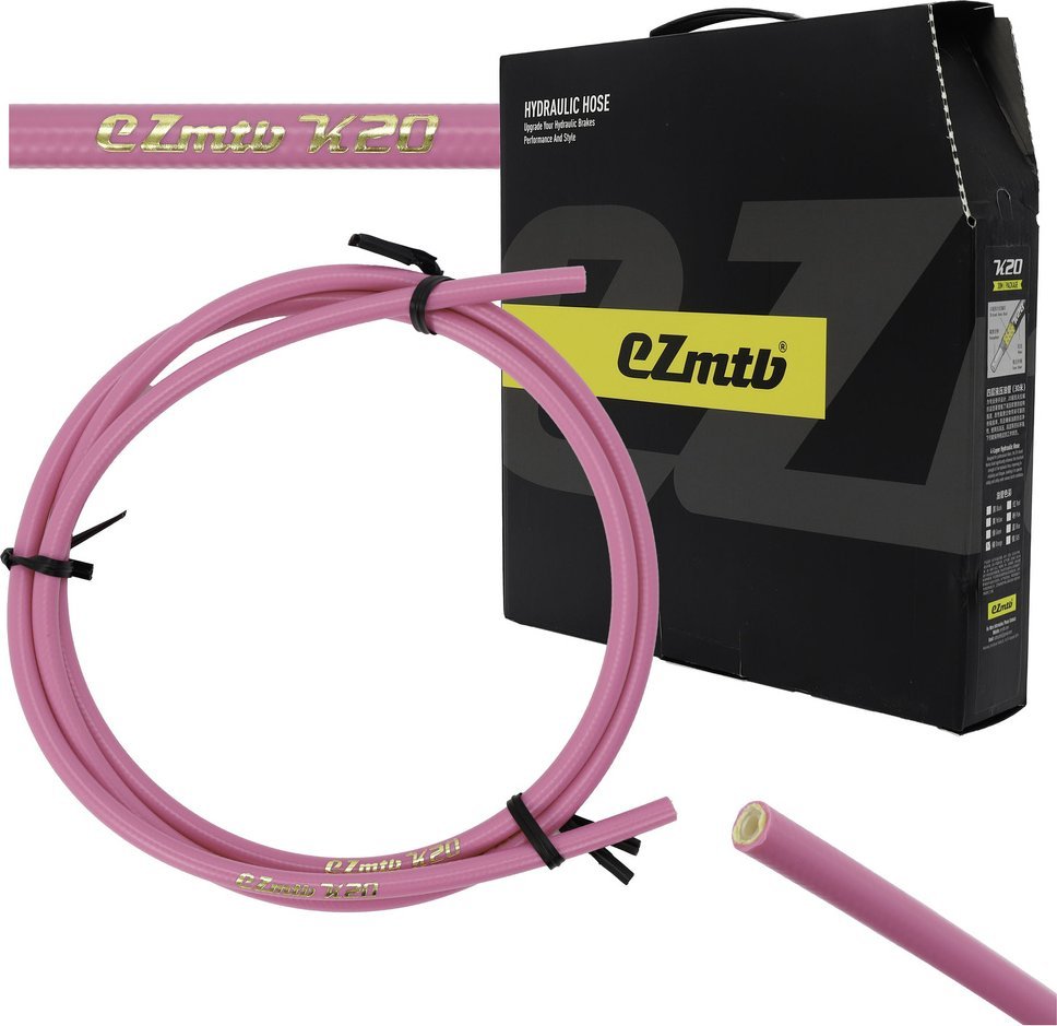 Przewód hamulcowy EZmtb K20, 4-warstwowy, różowy, 1 m
