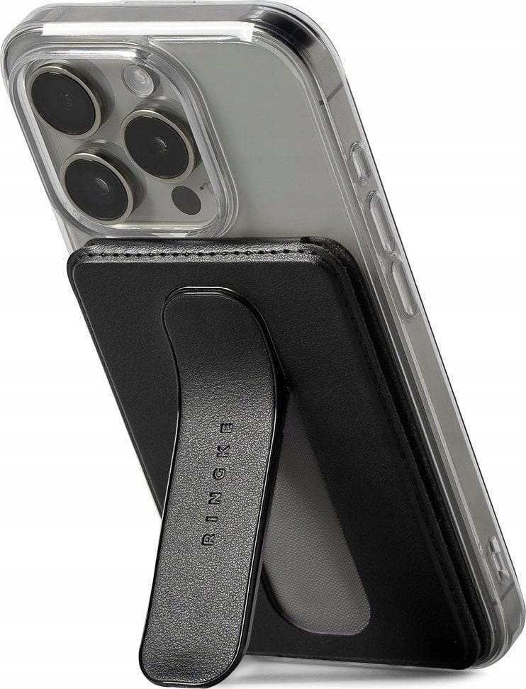 RINGKE WALLET SLIDE GRIP MAGSAFE UNIVERSAL MAGNETIC CARD HOLDER BLACK