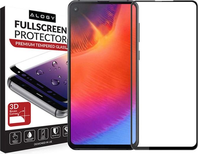 Alogy Szkło Full Glue case friendly do Samsung Galaxy A60 Czarne uniwersalny