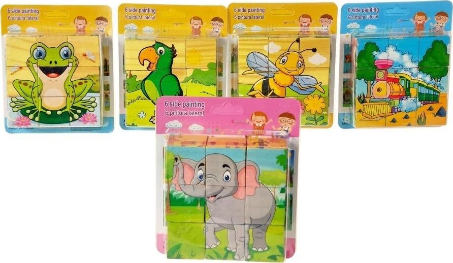 Układanka klocki 9el MIX