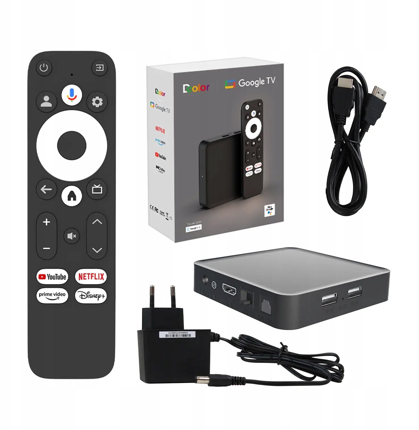 Smart Tv Box DColor GD2 2/32GB Google TV Android 12