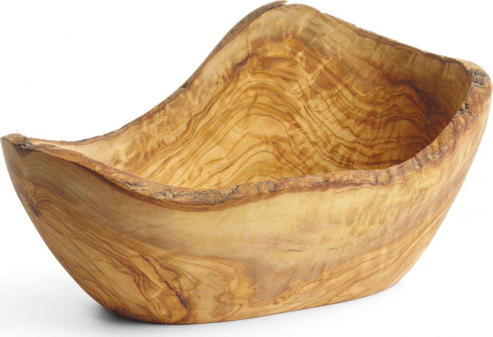 Hendi Miska dekoracyjna ozdobna z drewna oliwnego 300 x 190 x 110 mm Miska dekoracyjna ozdobna z drewna oliwnego 300 x 190 x 110 mm