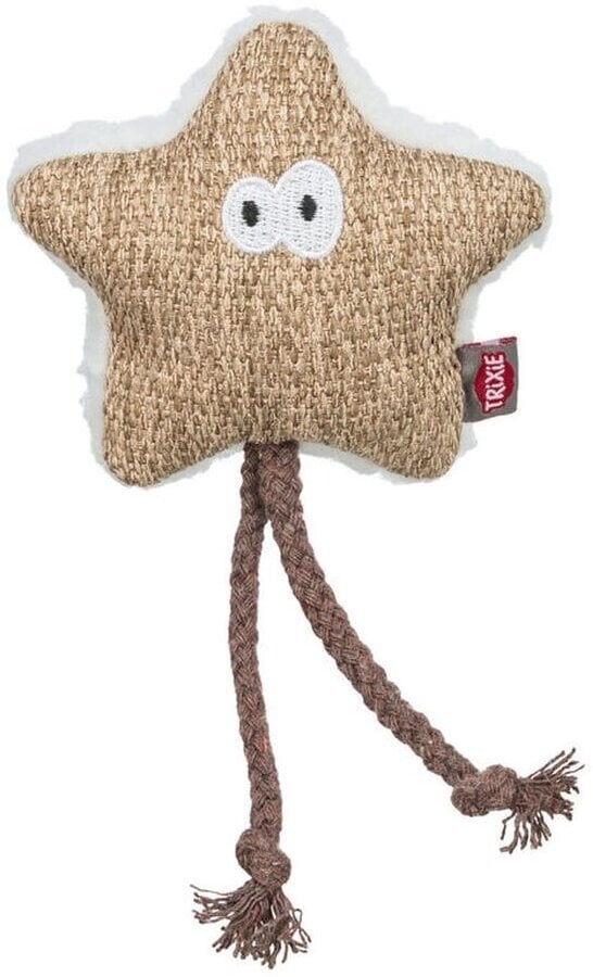 Gwiazdka, zabawka, dla kota, materiał/plusz, 17 cm, z kocimiętką