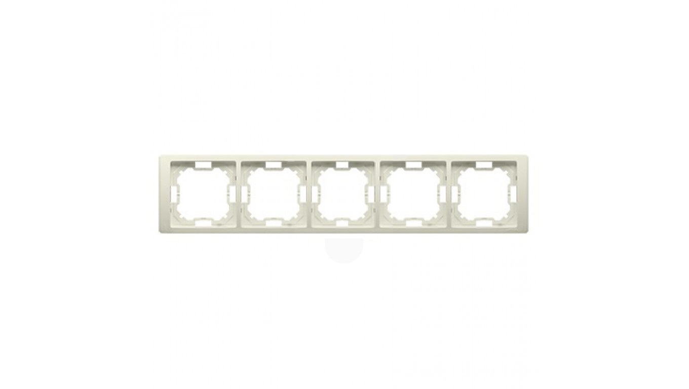 Kontakt-Simon Ramka pięciokrotna Neos beżowa - BMRC5/12