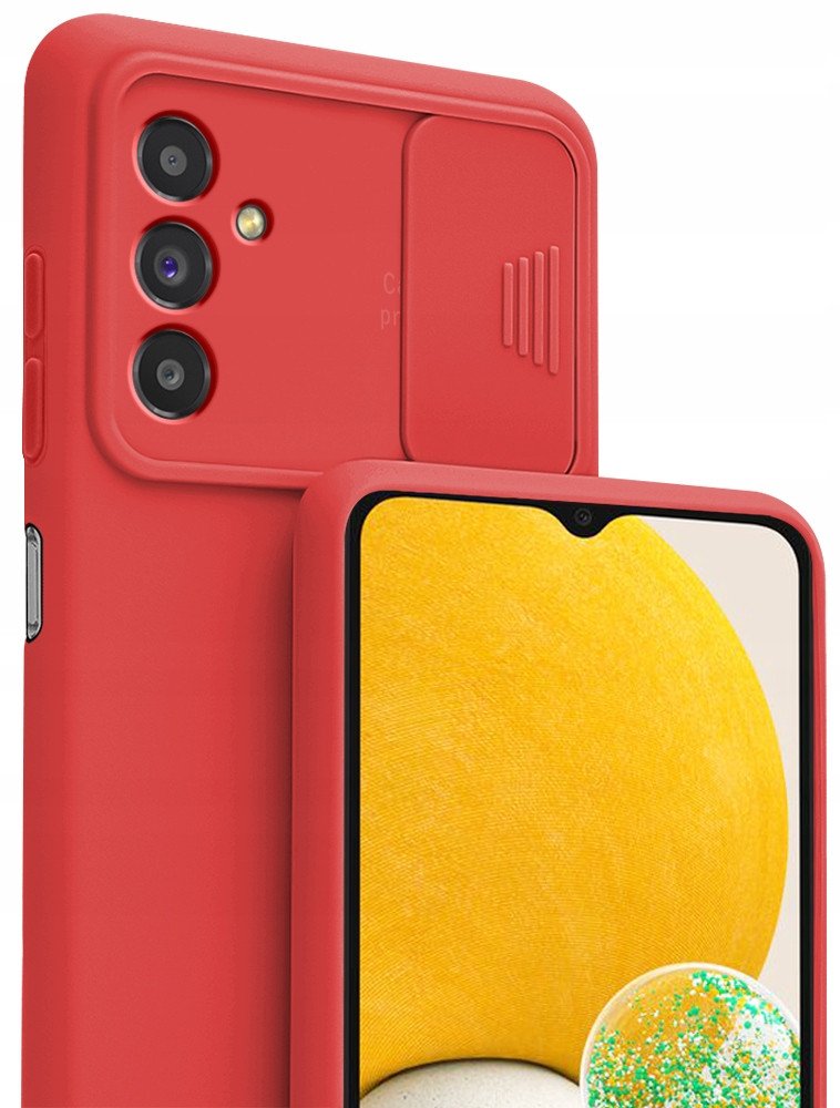 Etui SILICONE CamShield + Szkło do Samsung A04S