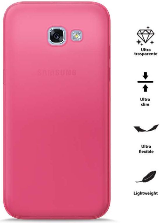 Puro Etui 0.3 Nude Galaxy A3 (2017) fluo Pink
