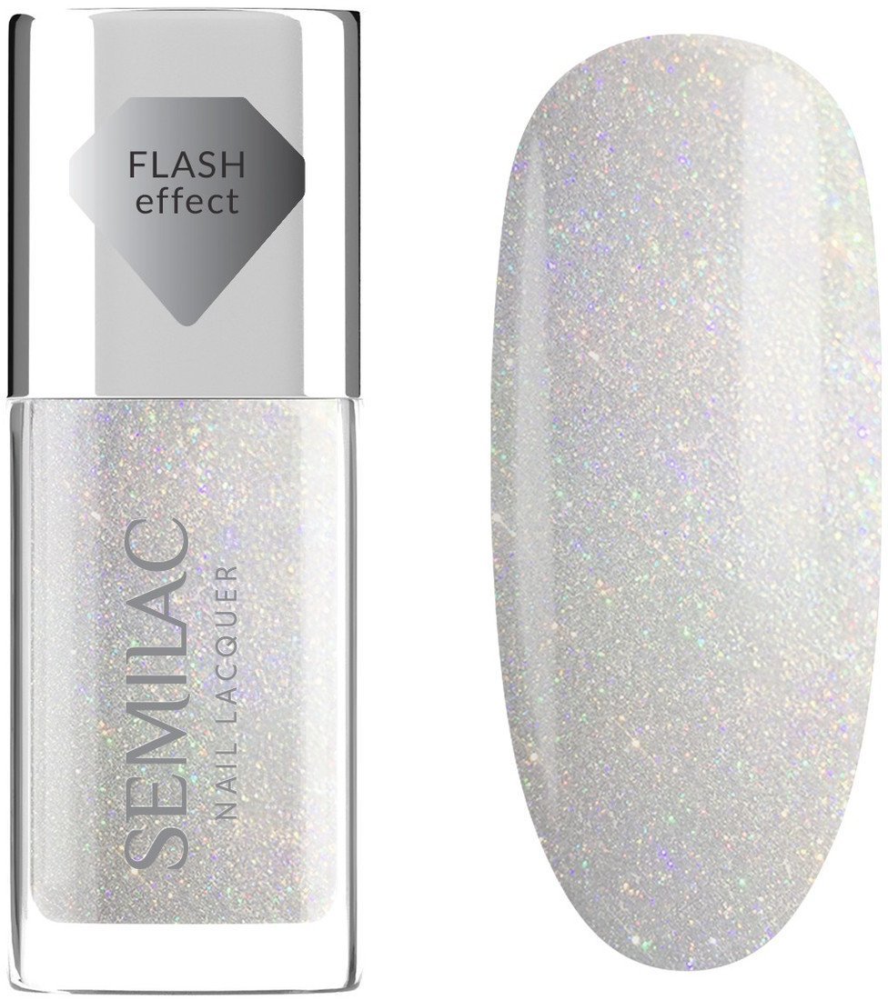 Semilac Nail Lacquer Klasyczny lakier do paznokci 9ml Holo Flash (116)