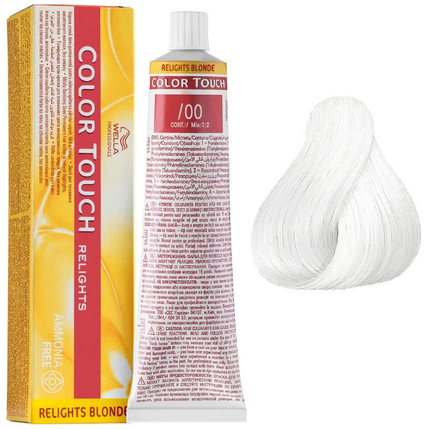 Wella Professionals Wella Professionals, Color Touch Relights, Ammonia-Free, Semi-Permanent Hair Dye, /00 Clear, 60 ml For Women