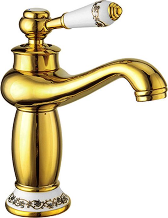 Bateria umywalkowa Mexen Draco stojąca złoty