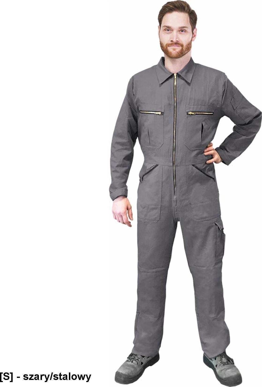 R.E.I.S. BOMULL-O - kombinezon ochronny, 8 kieszeni, 100% BAWEŁNY 62