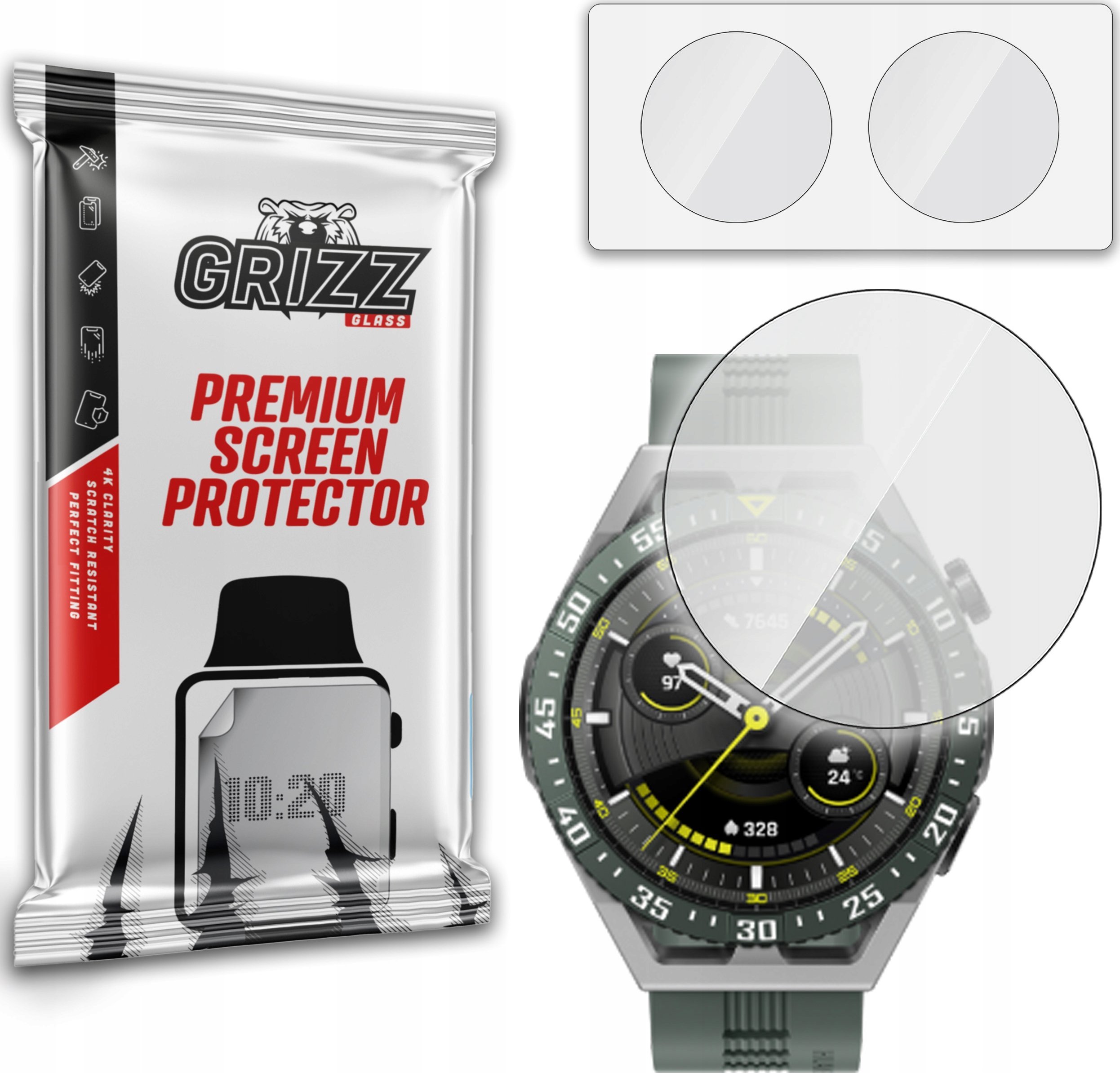 GrizzGlass Szkło hybrydowe GrizzGlass HybridGlass do Huawei Watch GT 3 SE 46mm