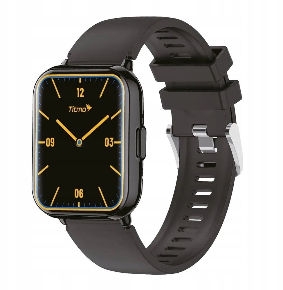 Smartwatch Zegarek Wodoodporny Męski Damski Czarny Sport Rozmowy Zdrowie PL