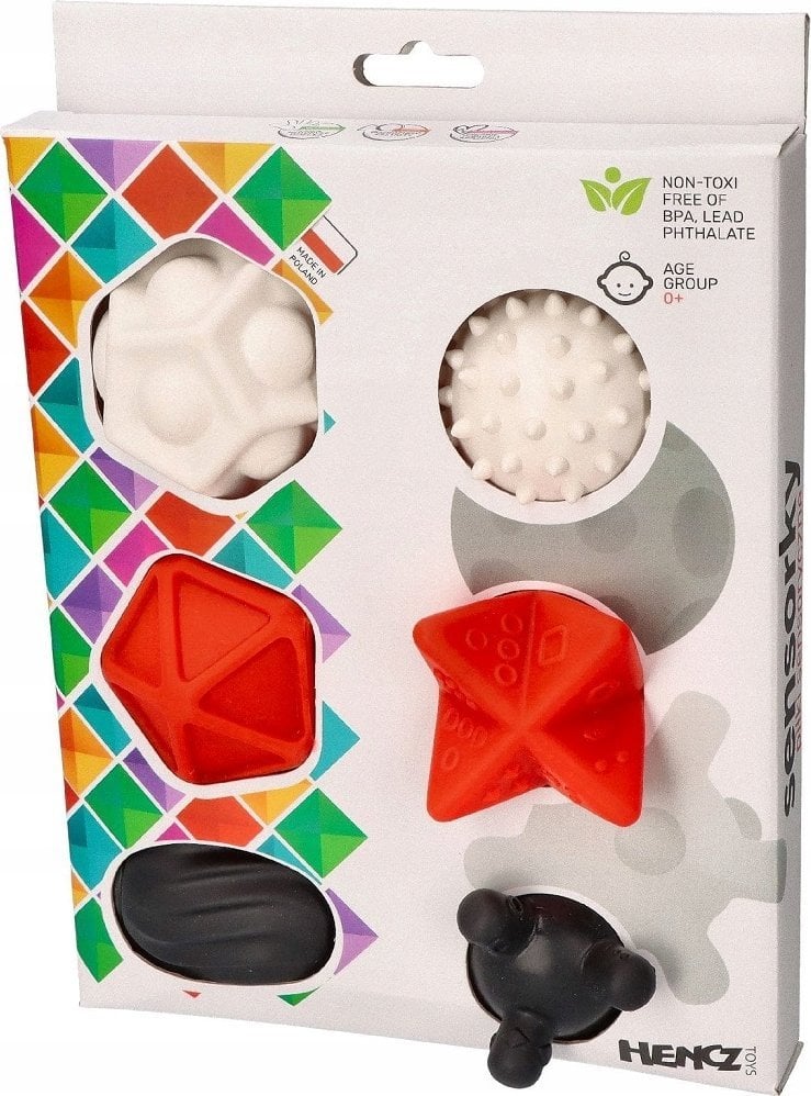 Piłeczki sensoryczne 6szt kontrastowe 887 68871