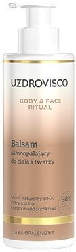Uzdrovisco,Body & Face Ritual, Balsam samoopalający do ciała i twarzy, 200 ml