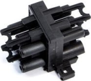 Bachmann Blok dystrybucyjny BACHMANN WIELAND GST18 1xIn/3xOut z zatrzaskami blokującymi, czarny