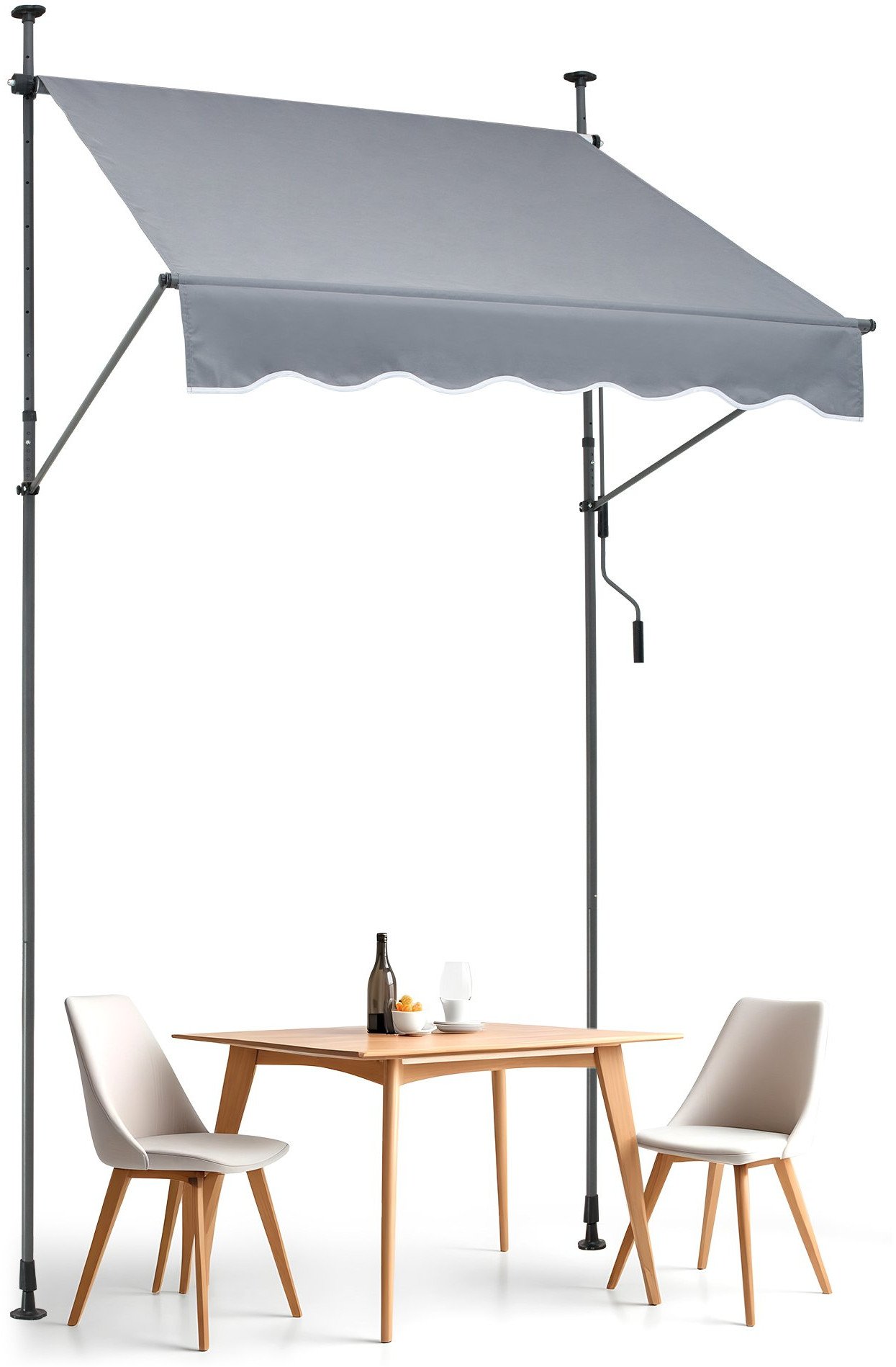 Markiza Tarasowa 150 x 120 cm z Korbką Ręczną