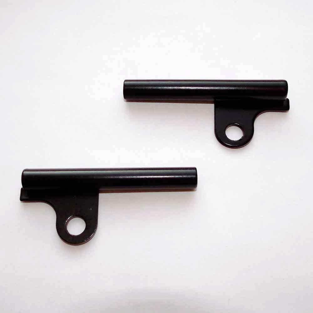 Z.P.H. Moto-Mer Uchwyt kierunkowskazów okrągłych przód czarny MZ 2szt