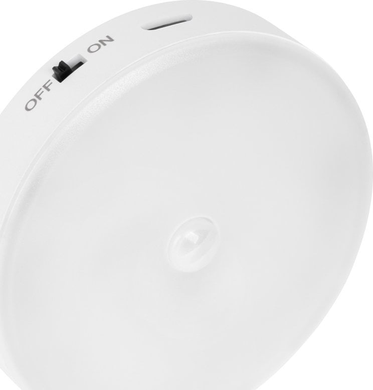 Lampka wtykowa do gniazdka Rebel Lampa nocna Led akumulatorowa z magnesem i sensorem ruchu.