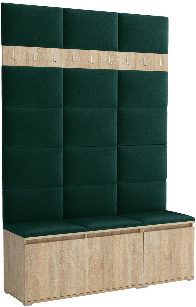 Tapicerowana garderoba Noris III - kolor sonoma + tkanina Trinity 28