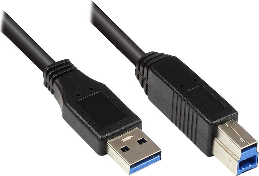 Alcasa Alcasa 2710-S002 kabel USB USB 3.2 Gen 1 (3.1 Gen 1) 0,2 m USB A USB B Czarny