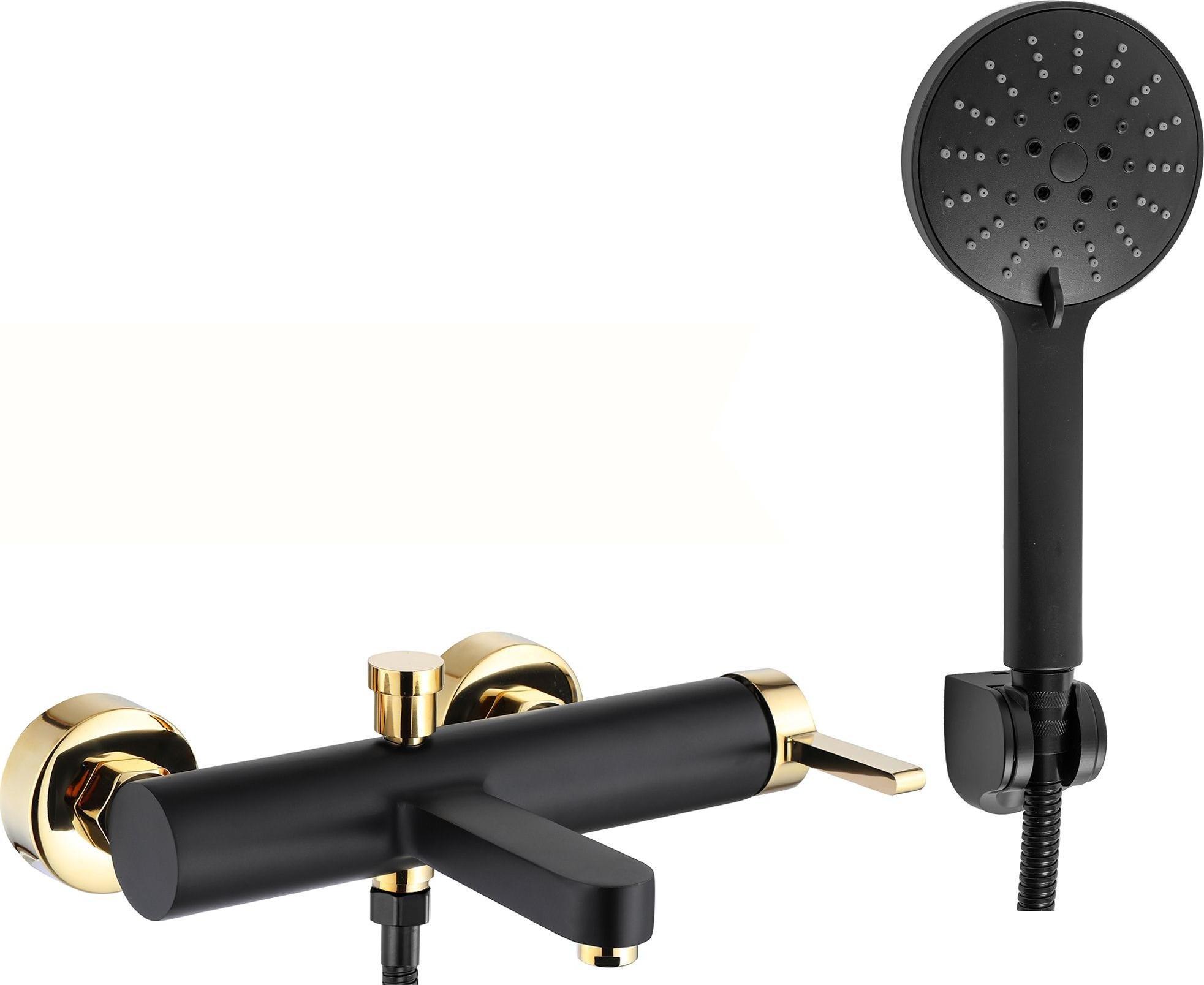 Bateria wannowa Rea Polo ścienne czarny (REA-B9979)