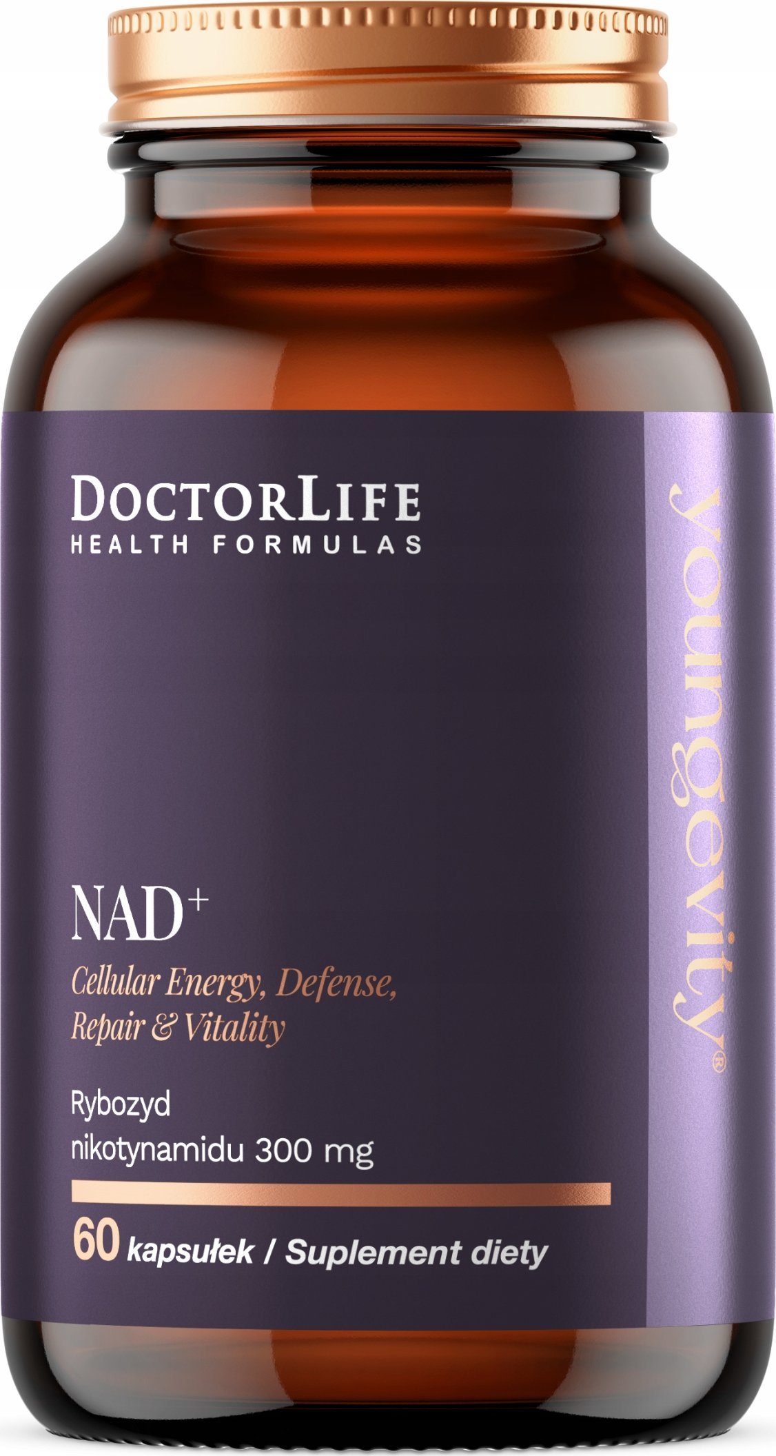 Doctor Life NAD+ Rybozyd Nikotynamidu 300mg suplement diety 60 kapsułek