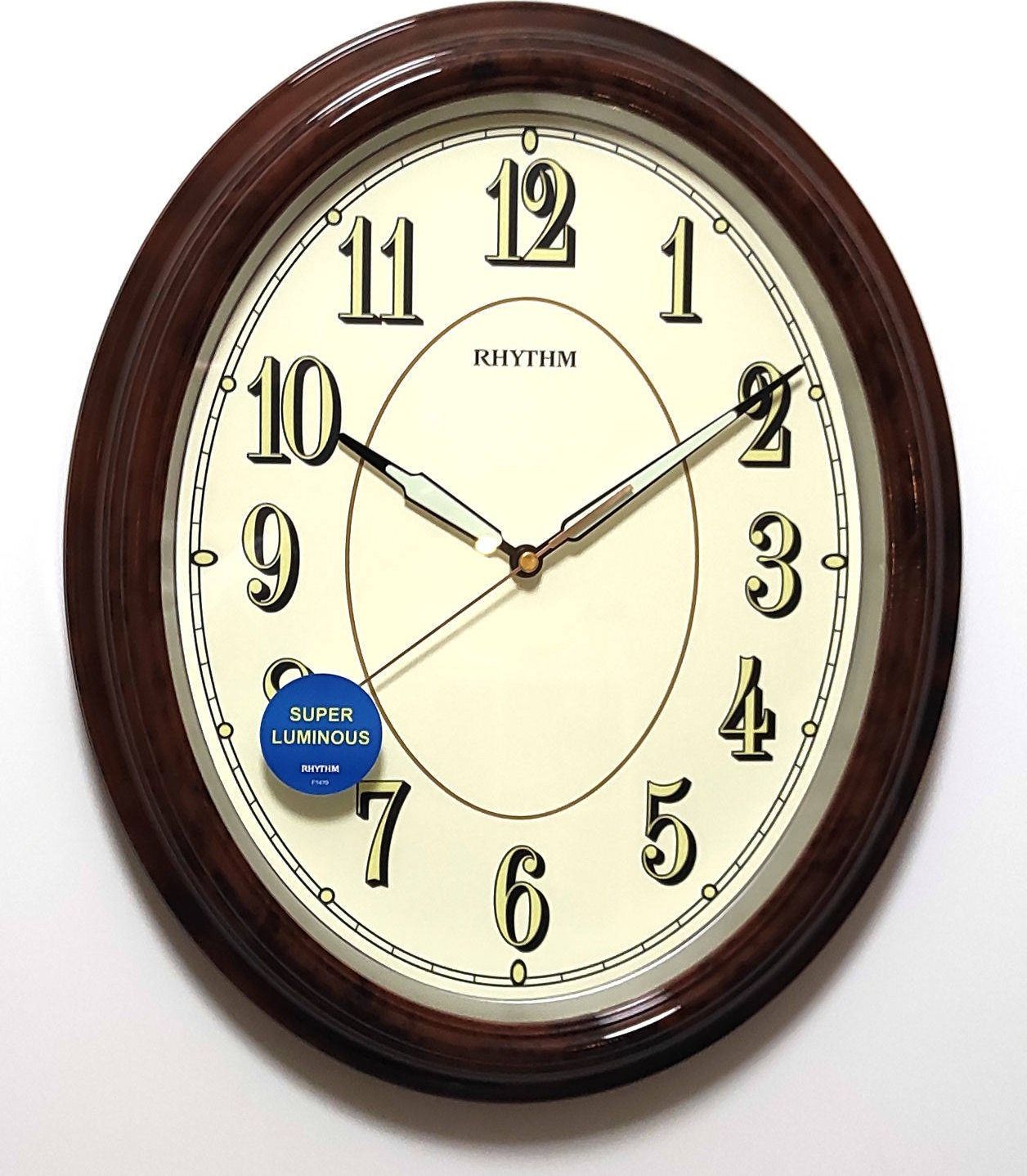 RHYTHM Zegar ścienny Rhythm CMG712NR06 32x39 cm Lume