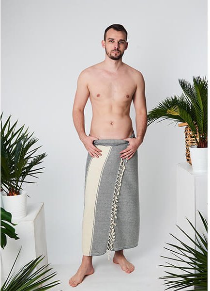 Yeye Ręcznik hammam CHEVRON 100% naturalna bawełna YEYE