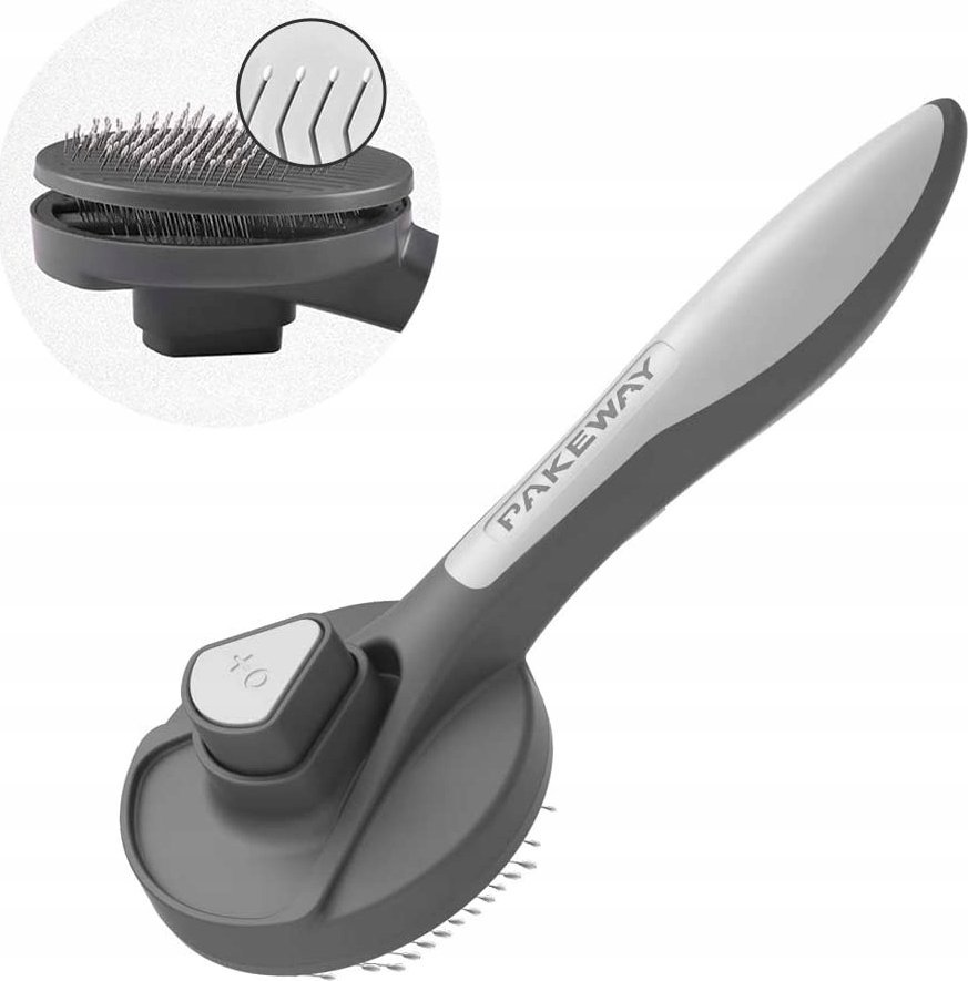 Korbi SAMOCZYSZCZĄCA SZCZOTKA DO SIERŚCI DLA PSA KOTA 2